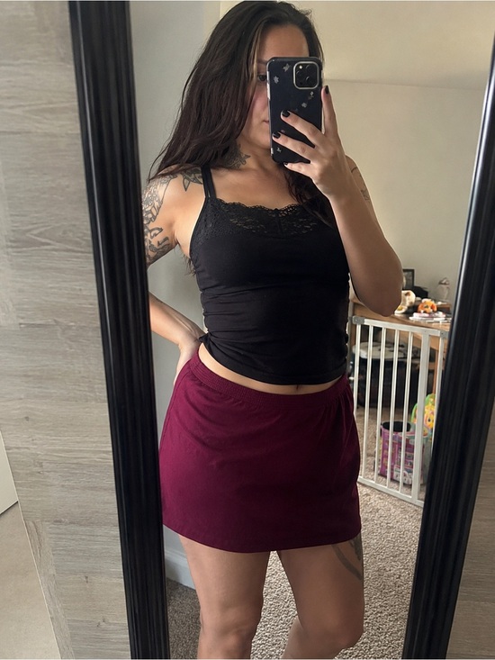 Givenchy Dresses & Skirts - Givenchy vintage Wine Mini Skirt